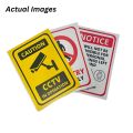 Radiation Hazard Sign Board - 15cm X 21cm. 