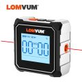 LOMVUM Digital Protractor Laser USB Inclinometer Magnetic 360° Level Angle Finder High Precision Goniometer Tilt Measuring Tools. 