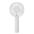 Rechargeable Portable Handheld Fan Lazy Temporary Travel Shopping Cooling Home Car Air Cooler -White. 