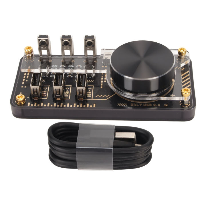 Essential%20Hub%20Programmable%203%20Interfaces%20Volume%20Knob%20Easy%20Control%20Multimedia%20Audio%20Controller%20For%20Lap%20Pc%20Hot%20-%20Image%204