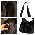 JUSTSTAR Casual cool canvas bag Korean version large-capacity nylon all-match Harajuku student underarm bag. 