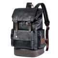 Soft Leather Leather Backpack Stylish High-Quality Large  Bag Multi-Pocket Rucksack for Business Travel Casual Wear College Students Professional Use Urban Commuter. 