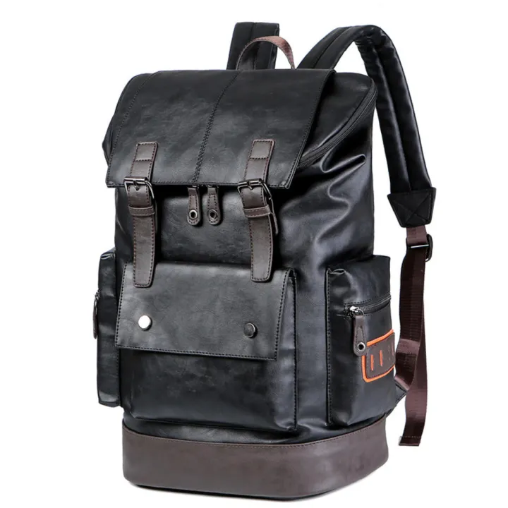 Soft%20Leather%20Leather%20Backpack%20Stylish%20High-Quality%20Large%20%20Bag%20Multi-Pocket%20Rucksack%20for%20Business%20Travel%20Casual%20Wear%20College%20Students%20Professional%20Use%20Urban%20Commuter%20-%20Image%204
