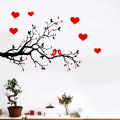 Red Heart Birds Tree Branch Wall decoration stickers room wallpaper bedroom nursery kids room Home decoration Wall Stickers. 
