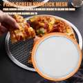 Round Pizza Oven Baking Tray Grate Nonstick Mesh Net(14 Inch). 