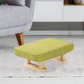 Small Footstool Foot Rest with Wooden Legs for Dining Sofa Guest Room. 