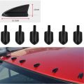 18Pcs Black Car EVO-Style PP Roof Shark Fins Spoiler Wing Kit Vortex Generator. 