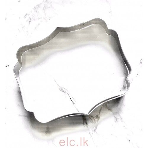 COOKIE CUTTER METAL- Rectangle Plaque - Design 1