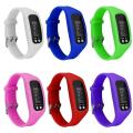 Pedometer Digital Step Counter Sport Running Silicone Calorie Watch Bracelet. 