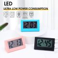 Portable Simple Table Electronic Mini LCD Digital Clock for Living Room Bedroom Decor Home Office Desktop Time Display Mute Clocks. 