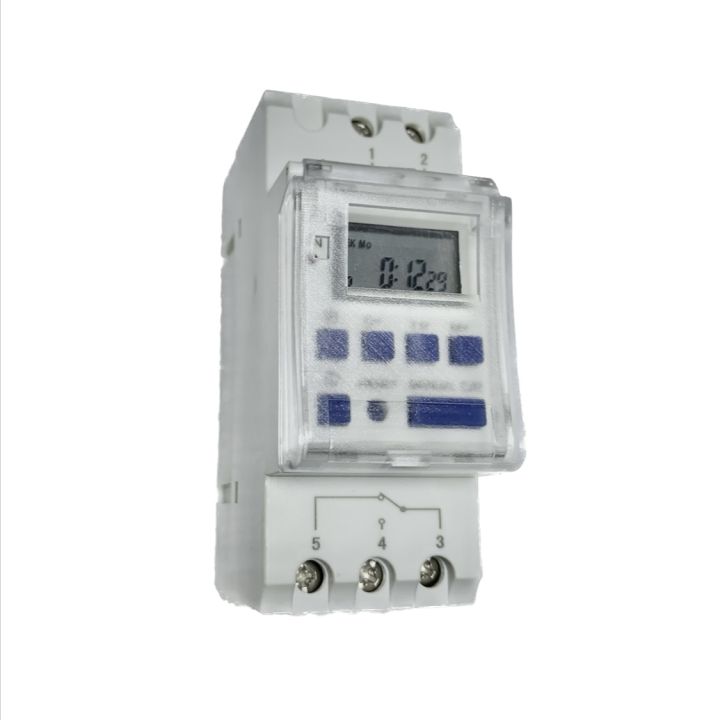 Digital MCB Box Mounted Programmable Timer Switch AC-230V Power