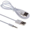 Portable 3.5mm USB 2.0 Male AUX Speaker Audio Cable Cord for Car MP3/4 VC591 P12. 