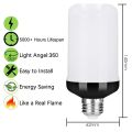 LED Flame Effect Light Bulb E27,Decorative Flickering Realistic Fire Lights Bulb,Festival Decoration Lamp,Black-B. 