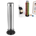 40 Capsule Coffee Pod Holder, Coffee Pod Carousel Storage Organizer Low Noise Durable for Bar Counter. 