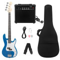 Electric Guitar Beginner Kit Rosewood Fingerboard 4 Strings Bass Accessories With Audio Picks Strap Guitar Bag Cable Wrench. 