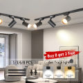 LED Track Light Set Rail Spot Led Light Spotlight Ceiling Lamp Rail Lighting Ceiling Spots Fixture Track Home Living Room Store. 
