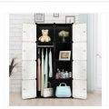 8 Door DIY Plastic Portable Wardrobe Storage Organizer. 