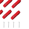 6pcs Beach Volleyball Lines Equipment Portable Red Lines Marking Court Marker for Sand Training Beach Outdoor Sports. 