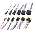 1 sets AMP 1P 2P 3P 4P 5P 6P Waterproof Electrical Auto Connector Male Female Plug with Wire Cable harness for Car Motorcycle. 