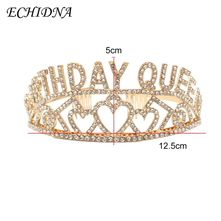 Birthday%20Tiara%20Sparkling%20Birthday%20Queen%20Tiara%20Sash%20Set%20Festive%20Headwear%20for%20Women's%20Party%20Decor%20Crown%20Comb%20Happy%20Birthday%20Sash%20Perfect%20for%20Southeast%20Asian%20Buyers%20Adjustable%20Birthday%20Belt%20-%20Image%202
