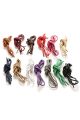 Multi Color Cotton Waxed Round Cord String Dress Shoe Laces 90cm 1 Pair. 