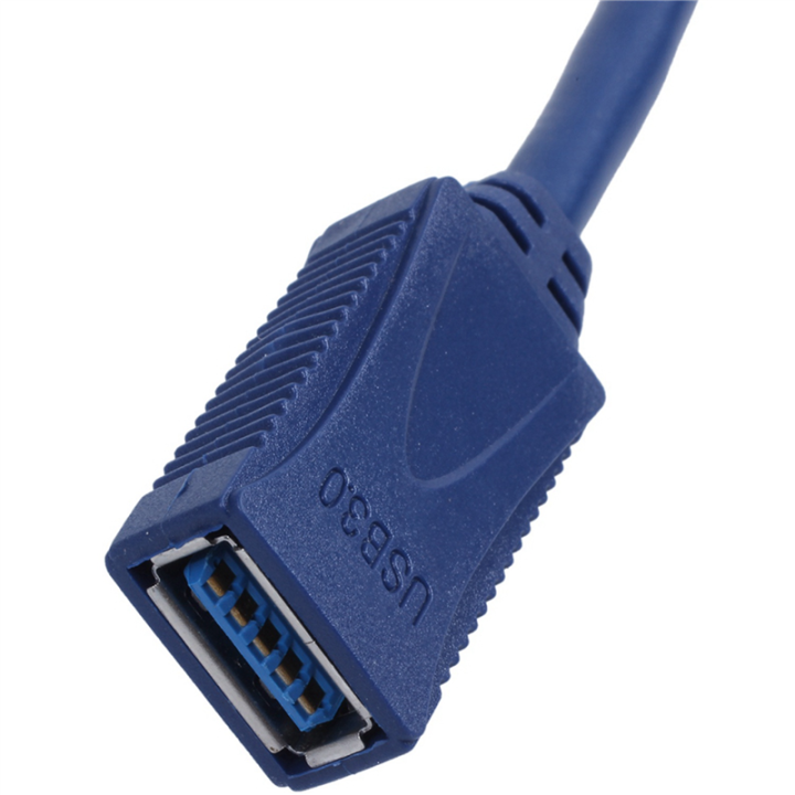 10X%20Blue%20USB%203.0%20Male%20to%20Male%20F/M%20Type%20A%20Connector%20Extension%20Cable%2030cm%20-%20Image%204