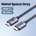 UGREEN HDMI 2.1 Cable 48Gbps Ultra High Speed 8K 60Hz Support Dynamic HDR eARC Dolby Atmos HDCP 3D Nylon Braided Cable for PS5 PS4 Xbox Roku TV HDTV Blu-ray Projector Laptop/PC/TV/Switch//Displayer. 