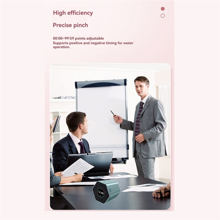 Productivity%20Cube%20Mute%20Vibrate%20Digital%20Desk%20Hexagon%20Magnetic%20Flip%20Focus%20Time%20for%20Office%20Meetings%20Task%20Study%20-%20Image%205