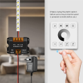 RF Wireless Wall- Mounted Touch Panel Dimmer Control Single Color LED Strip Lighting for DC5-24V 30A. 