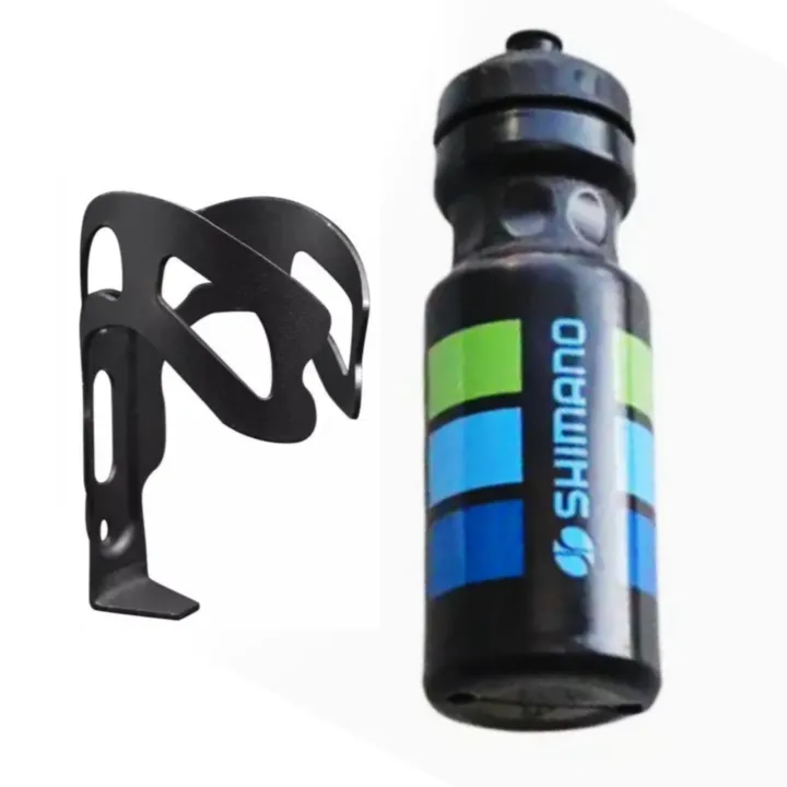 Bicycle%20Water%20Bottle%20Shimano%20Taiwan%20750%20ml%20with%20Alloy%20Bottle%20Cage%20Rack%20Holder%20-%20Image%202