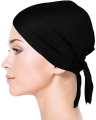 Plain Black Muslim Headscarf Inner Hijab Caps Wraps Women Islamic Under Scarf Ninja Scarf  Stretch Cotton Bonnet Caps Full Cover Islamic Hat. 