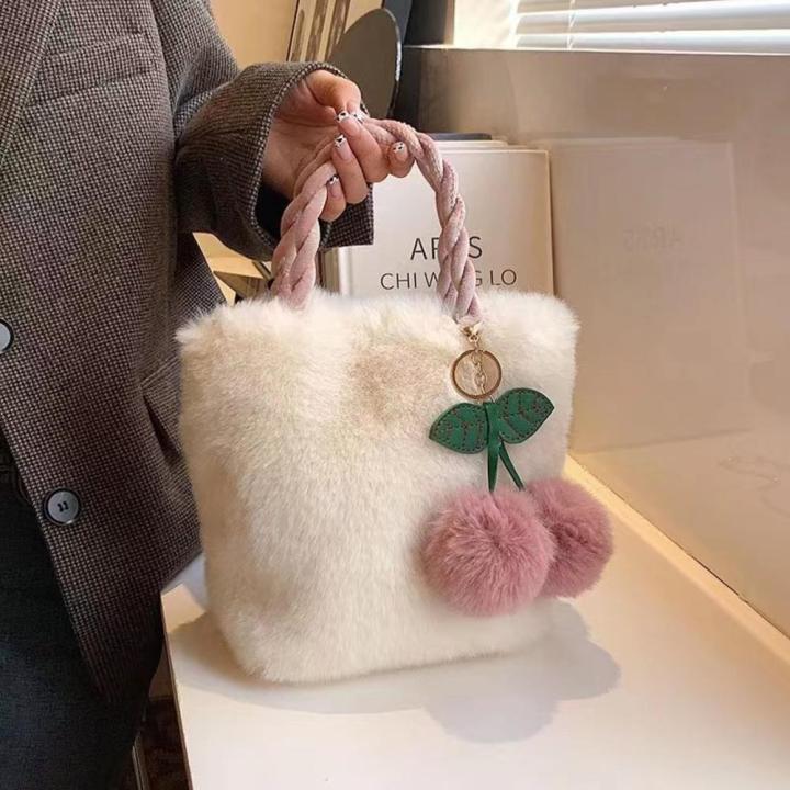 Cute%20Animal-themed%20Bags%20Stylish%20Designer%20Purses%20Women's%202023%20Korean%20Version%20New%20Autumn%20And%20Winter%20Rabbit%20Plush%20Bag%20Cute%20Girl%20Handbag%20-%20Image%207