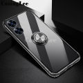 For Realme C55 Case Soft Clear Transparent Protector Shockproof Car adsorb Holder Ring Back Cover Casing hp Realme C55 Phone case. 