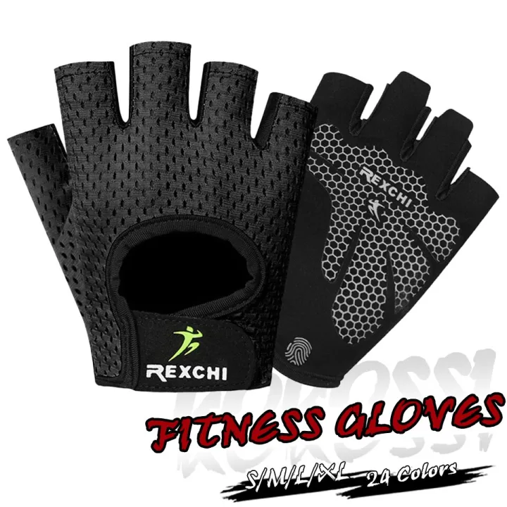 Orange%20XXL%E3%80%91%20Gym%20Fitness%20Gloves%20Weight%20Lifting%20Women%20Men%20Crossfit%20Workout%20Bodybuilding%20Half%20Finger%20Hand%20Protector%20-%20Image%202