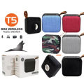 T5 Wireless Portable BT Speaker Sound Box Outdoor Bass Stereo FM Radio with TF Card Support / USB / BT / AUX, hands-free mode. 