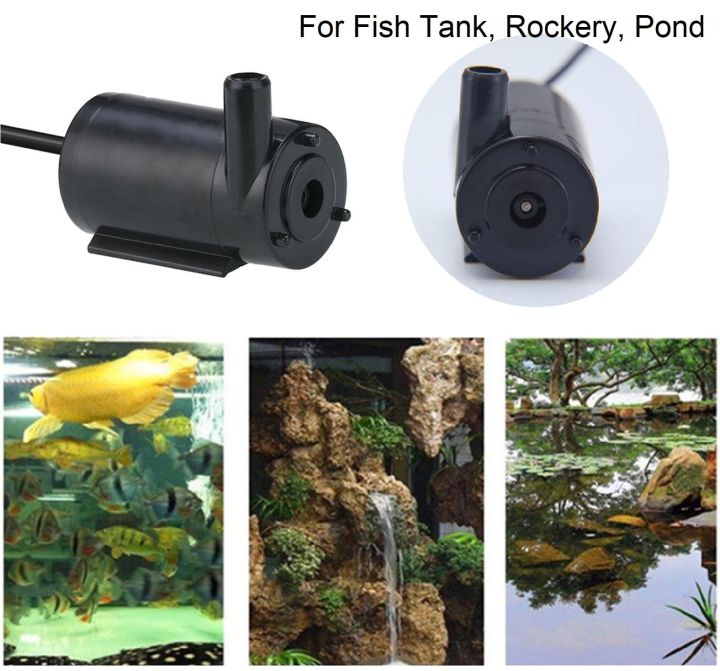 DC 3V~6V Mini Submersible Water Pump – Aquarium Fish Tank Fountain, 5V Compatible