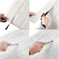【Miga Plaza】3D Foam Wallpaper Sticker Waterproof Black Brick Wall Design Home Renovation 35X15cm. 