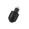 Mini Optical O Adapter 3.5mm Female Jack To Digital Square Optical Audio Cable. 