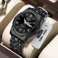 Original Swiss Automatic Mechanical Watch Waterproof Watch Men's Business Casual Luminous Calendar Imported Famous Watch. 