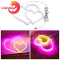 Neon Lights Romantic Led Neon Heart Star Sign for Bedroom Decoration Perfect for Valentine's Day Christmas Wedding Dual Sided Design Home Living Room Decor Hanging Neon Light. 