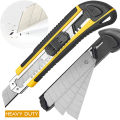 Heavy Duty Paper Cutter Knife Cutter Knife 18mm with Extra Snap off Blades Heavy Duty. 