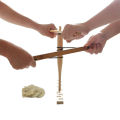 Bow Drill Kit Primitive Wood Survival Practice Friction Fire Tool Kit Outdoor Wooden Friction Educational Learning Kits. 