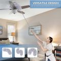 Microfiber Feather Duster with Mop Hanger - Extendable and Bendable with Long Extension Pole, Washable for Ceiling Cleaner with Long Handle. 