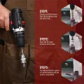 25Pcs Screw Extractor Set Hex Multi-Spline Easy Out Bolt Extractor Set, Heavy Duty Metric EZ Out Rounded Screw Remover. 