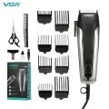 VGR 120 Professional Beard Hair Trimmer Electric Clipper Shaving Saloon Barber Salon Razor Main AC Power Supply Cut Wire Machine Man Beard Fading Blending Set. 