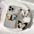 NEW Bionic Butterfly Phone Holder 3D Effect socket Folding Grip Tok Transparent handle insect phone Stande. 