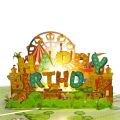 birthday cards 3D Birthday Card with Music and Light Music Card 3D Greeting Cards Auto Play Music Birthday Cake CardGift Cards Tags. 