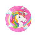 Unicorn Theme paper plate paper cup Paper Serviette Cake Topper Foil Balloon Cup Cake Topper Banner Set Partyware Uni Corn. 