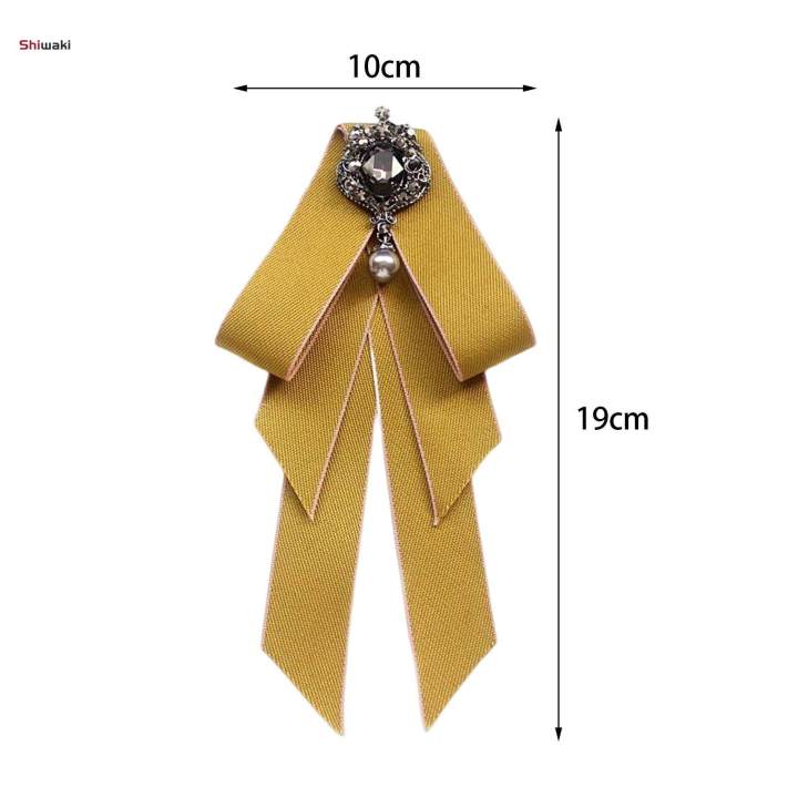 Bow%20Tie%20for%20Women%20Necktie%20with%20Long%20Ribbon%20Formal%20Adjustable%20Length%20Girls%20Brooch%20Pin%20Bowties%20for%20Party%20Suit%20Wedding%20Shirt%20Graduation%20-%20Image%202