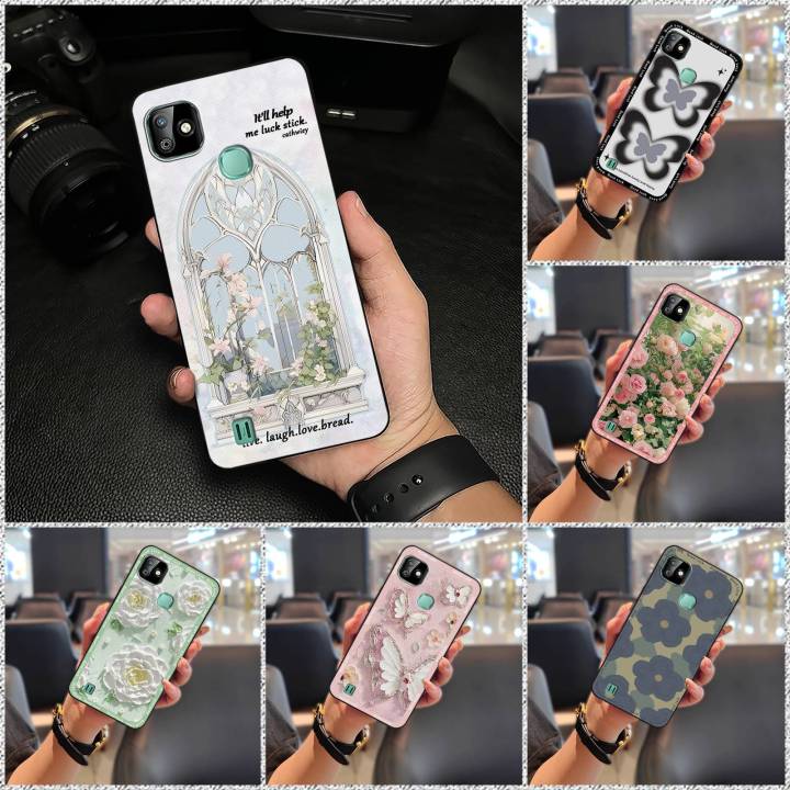 TPU%20Protective%20Phone%20Case%20For%20infinix%20X612/Smart%20HD%202021%20Back%20Cover%20Oil%20Painting%20flower%20Waterproof%20Cute%20Phone%20Pouch%20-%20Image%207